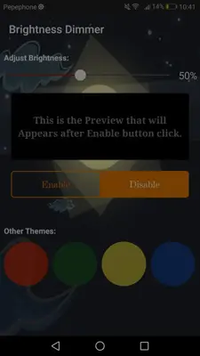 Brightness Dimmer android App screenshot 13