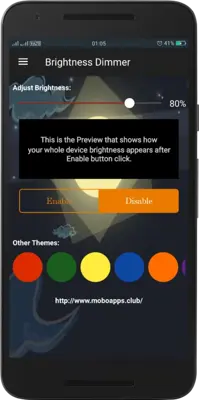 Brightness Dimmer android App screenshot 6