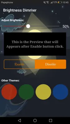 Brightness Dimmer android App screenshot 7